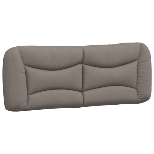 Almofadão de Cabeceira - Cabeceira de cama 140 cm tecido cinzento-acastanhado