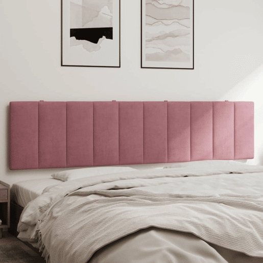 Almofadão de Cabeceira - Cabeceira de cama 200 cm veludo rosa