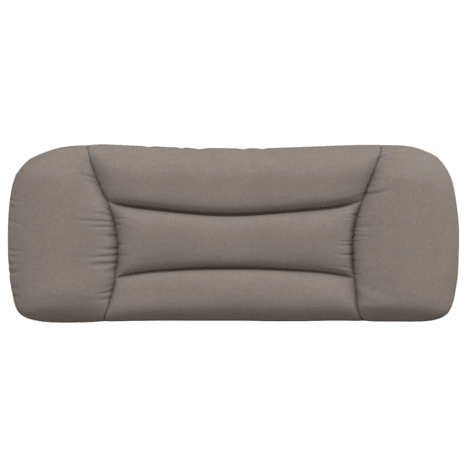 Almofadão de Cabeceira - Cabeceira de cama 100 cm tecido cinzento-acastanhado