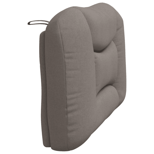 Almofadão de Cabeceira - Cabeceira de cama 100 cm tecido cinzento-acastanhado