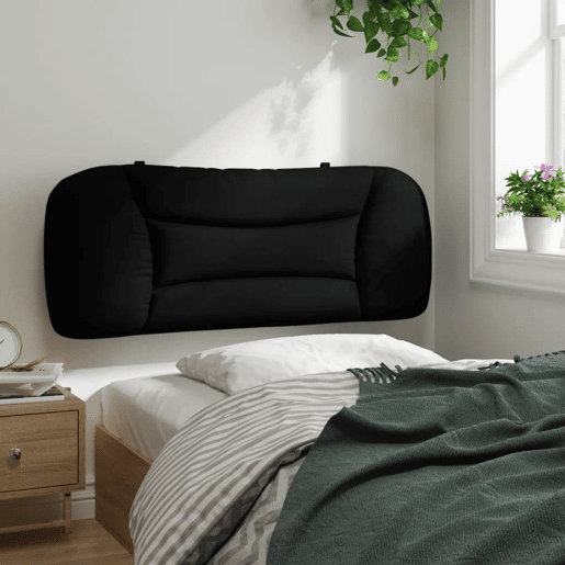 Almofadão de Cabeceira - Cabeceira de cama 100 cm tecido preto