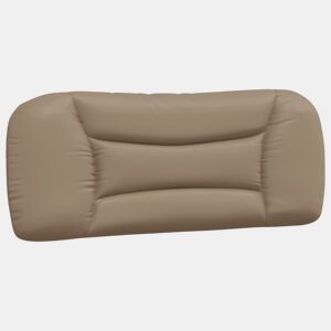 Almofadão de Cabeceira - Cabeceira de cama 100 cm couro artificial cappuccino