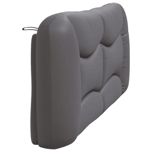 Almofadão de Cabeceira - Cabeceira de cama 180 cm couro artificial cinzento Almofadão de Cabeceira - Cabeceira de cama 180 cm couro artificial cinzento