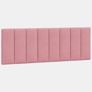 Almofadão de Cabeceira - Cabeceira de cama 140 cm veludo rosa
