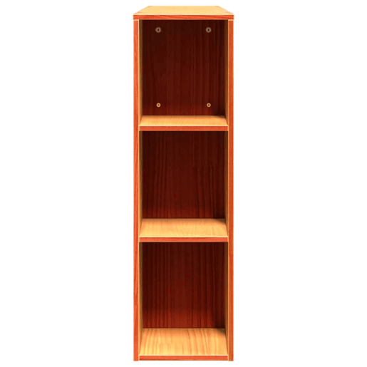 Cabeceira - Cabeceira de cama com arrumação 140 cm pinho maciço castanho-mel