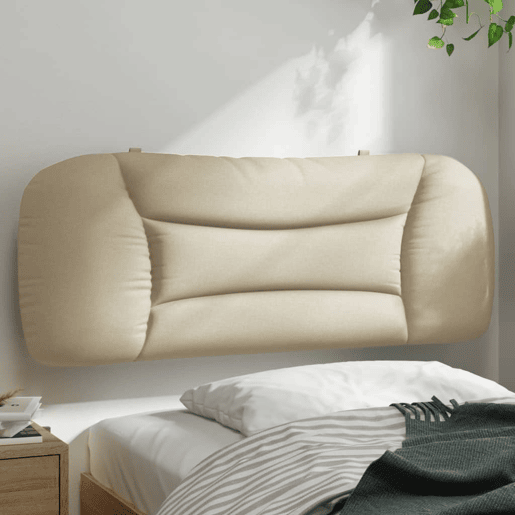 Almofadão de Cabeceira - Cabeceira de cama 100 cm tecido creme