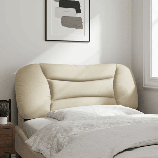 Almofadão de Cabeceira - Cabeceira de cama 100 cm tecido creme