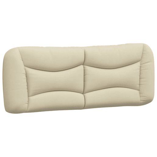 Almofadão de Cabeceira - Cabeceira de cama 120 cm tecido creme