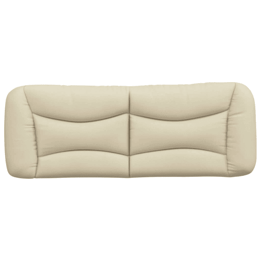 Almofadão de Cabeceira - Cabeceira de cama 120 cm tecido creme