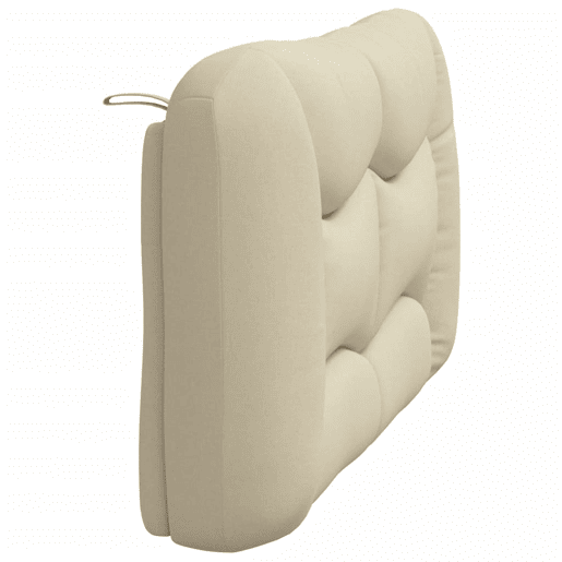 Almofadão de Cabeceira - Cabeceira de cama 120 cm tecido creme