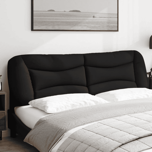 Almofadão de Cabeceira - Cabeceira de cama 180 cm tecido preto
