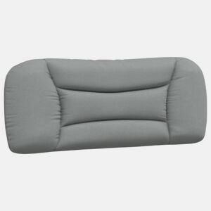 Almofadão de Cabeceira - Cabeceira de cama 100 cm tecido cinzento-claro
