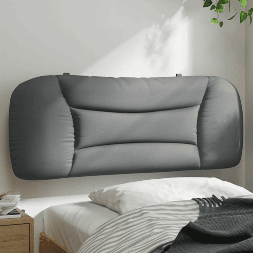 Almofadão de Cabeceira - Cabeceira de cama 100 cm tecido cinzento-claro