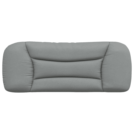 Almofadão de Cabeceira - Cabeceira de cama 100 cm tecido cinzento-claro