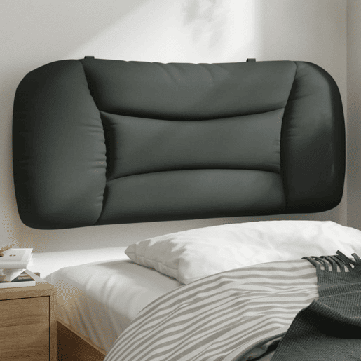 Almofadão de Cabeceira - Cabeceira de cama 80 cm tecido cinzento-escuro