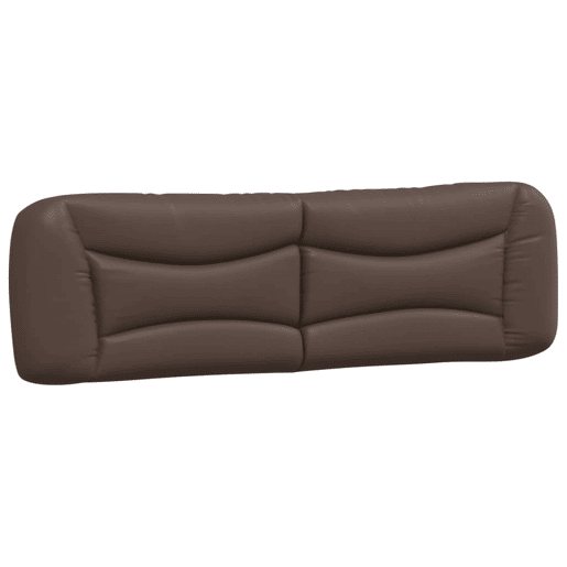 Almofadão de Cabeceira - Cabeceira de cama 180 cm couro artificial castanho