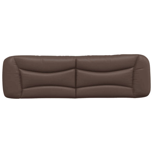 Almofadão de Cabeceira - Cabeceira de cama 180 cm couro artificial castanho