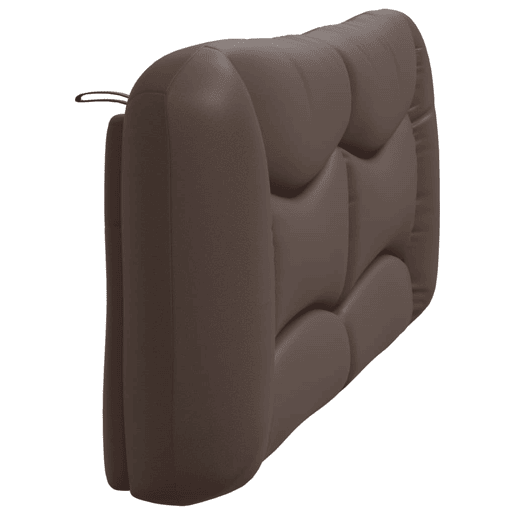 Almofadão de Cabeceira - Cabeceira de cama 180 cm couro artificial castanho