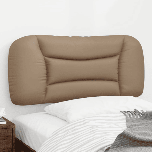 Almofadão de Cabeceira - Cabeceira de cama 80 cm couro artificial cappuccino