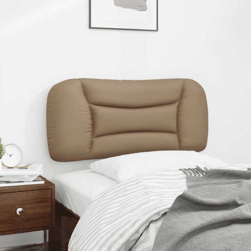 Almofadão de Cabeceira - Cabeceira de cama 80 cm couro artificial cappuccino