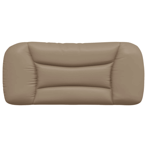 Almofadão de Cabeceira - Cabeceira de cama 80 cm couro artificial cappuccino
