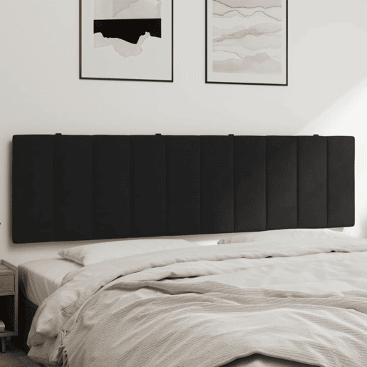 Almofadão de Cabeceira - Cabeceira de cama 180 cm veludo preto