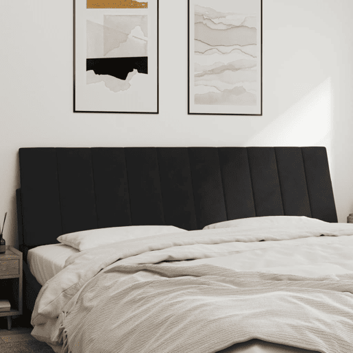 Almofadão de Cabeceira - Cabeceira de cama 180 cm veludo preto
