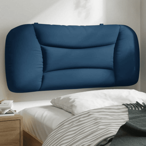 Almofadão de Cabeceira - Cabeceira de cama 90 cm tecido azul Almofadão de Cabeceira - Cabeceira de cama 90 cm tecido azul