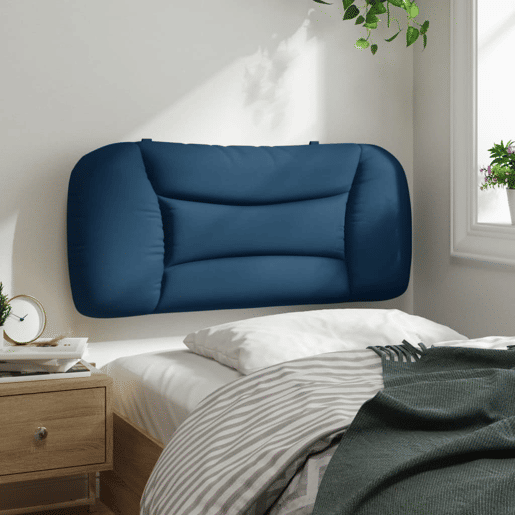 Almofadão de Cabeceira - Cabeceira de cama 90 cm tecido azul Almofadão de Cabeceira - Cabeceira de cama 90 cm tecido azul