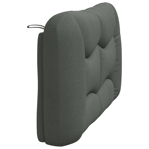 Almofadão de Cabeceira - Cabeceira de cama 140 cm tecido cinzento-escuro