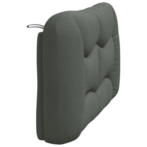 Almofadão de Cabeceira - Cabeceira de cama 120 cm tecido cinzento-escuro