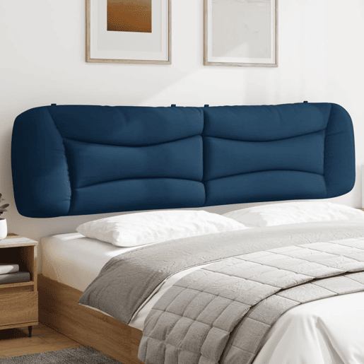 Almofadão de Cabeceira - Cabeceira de cama 200 cm tecido azul