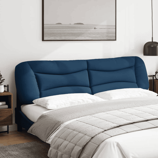 Almofadão de Cabeceira - Cabeceira de cama 200 cm tecido azul