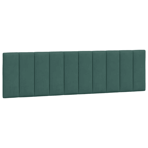 Almofadão de Cabeceira - Cabeceira de cama 180 cm veludo verde-escuro