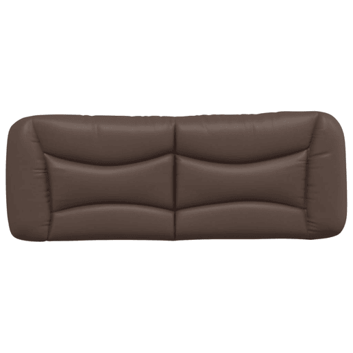 Almofadão de Cabeceira - Cabeceira de cama 120 cm couro artificial castanho