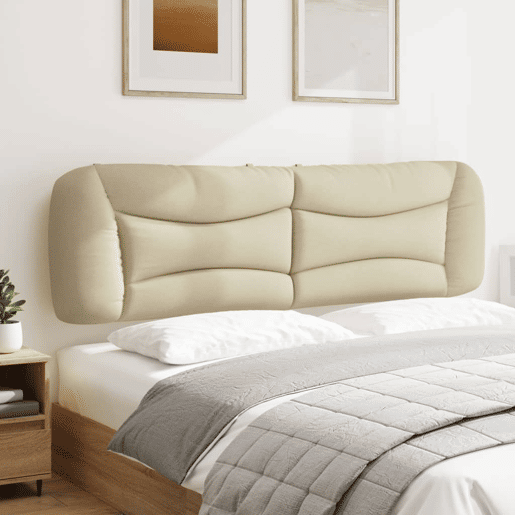 Almofadão de Cabeceira - Cabeceira de cama 180 cm tecido creme
