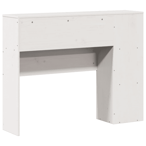 Cabeceira - Cabeceira de cama com arrumação 75 cm madeira de pinho maciça branco