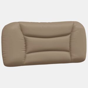 Almofadão de Cabeceira - Cabeceira de cama 90 cm couro artificial cappuccino