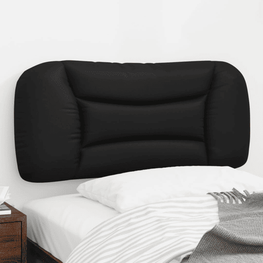 Almofadão de Cabeceira - Cabeceira de cama 80 cm couro artificial preto