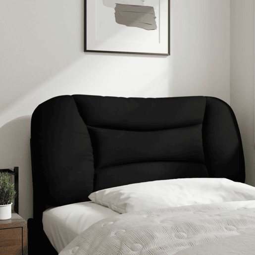 Almofadão de Cabeceira - Cabeceira de cama 90 cm tecido preto