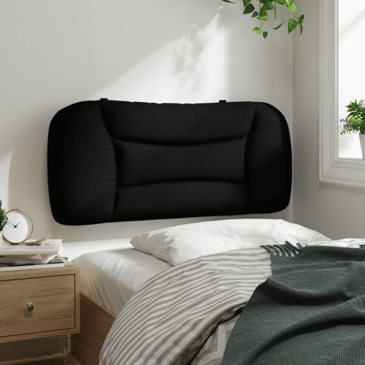 Almofadão de Cabeceira - Cabeceira de cama 90 cm tecido preto