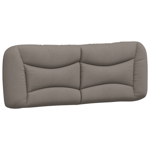 Almofadão de Cabeceira - Cabeceira de cama 120 cm tecido cinzento-acastanhado