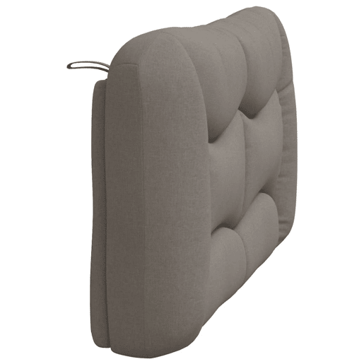 Almofadão de Cabeceira - Cabeceira de cama 120 cm tecido cinzento-acastanhado