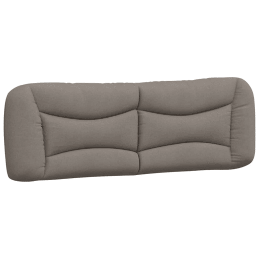 Almofadão de Cabeceira - Cabeceira de cama 160 cm tecido cinzento-acastanhado
