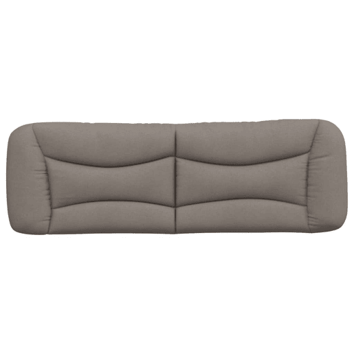 Almofadão de Cabeceira - Cabeceira de cama 160 cm tecido cinzento-acastanhado