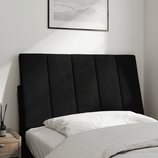 Almofadão de Cabeceira - Cabeceira de cama 80 cm veludo preto