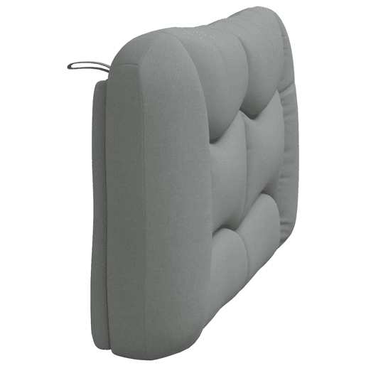 Almofadão de Cabeceira - Cabeceira de cama 140 cm tecido cinzento-claro