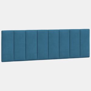 Almofadão de Cabeceira - Cabeceira de cama 160 cm veludo azul