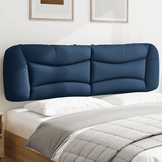 Almofadão de Cabeceira - Cabeceira de cama 180 cm tecido azul