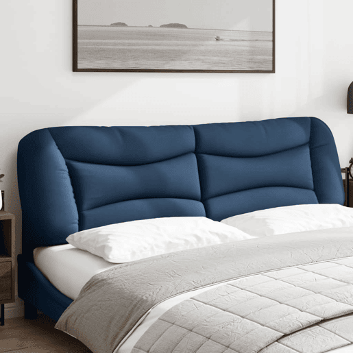 Almofadão de Cabeceira - Cabeceira de cama 180 cm tecido azul